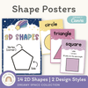 2D Shape Posters - Dreamy Space Theme Classroom Decor - Miss Jacobs Little Learners