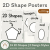 2D Shape Posters - Modern Jungle Classroom Decor - Miss Jacobs Little Learners