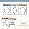 2D Shape Posters - Modern Ocean Classroom Decor - Miss Jacobs Little Learners