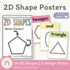 2D Shape Posters - Pastel Classroom Theme - Miss Jacobs Little Learners