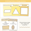 2D Shapes Posters - Happy Hive Math Decor - Miss Jacobs Little Learners