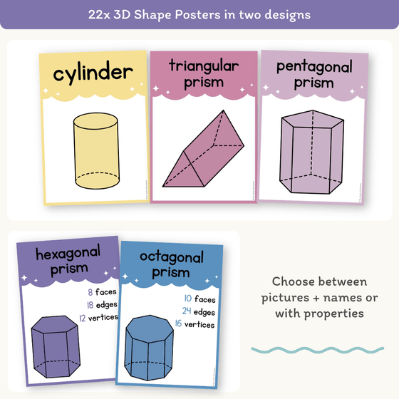 3D Object Posters - Dreamy Space Theme Classroom Decor - Miss Jacobs Little Learners