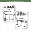3D Objects Posters - Modern Botanical Classroom Decor - Miss Jacobs Little Learners