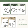 3D Objects Posters - Modern Botanical Classroom Decor - Miss Jacobs Little Learners
