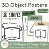 3D Objects Posters - Modern Botanical Classroom Decor - Miss Jacobs Little Learners