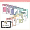 3D Objects Posters - Pastel Composition Notebook Math Decor - Miss Jacobs Little Learners