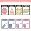 3D Objects Posters - Pastel Composition Notebook Math Decor - Miss Jacobs Little Learners