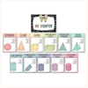 3D Objects Posters - Pastel Composition Notebook Math Decor - Miss Jacobs Little Learners