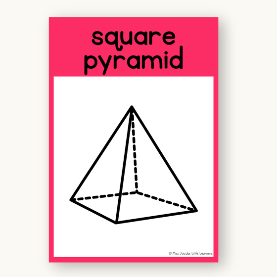 3D Shape Posters - Bright Theme - Miss Jacobs Little Learners