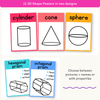 3D Shape Posters - Bright Theme - Miss Jacobs Little Learners