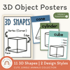 3D Shape Posters - Cute Jungle Animals Theme - Miss Jacobs Little Learners