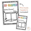 3D Shape Posters - Cutesy Classroom Decor - Miss Jacobs Little Learners