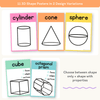 3D Shape Posters - Cutesy Classroom Decor - Miss Jacobs Little Learners
