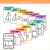 3D Shape Posters - Cutesy Classroom Decor - Miss Jacobs Little Learners