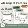 3D Shape Posters - Modern Jungle Earthy Decor - Miss Jacobs Little Learners