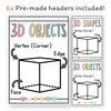 3D Shape Posters - Pastel Classroom Theme - Miss Jacobs Little Learners