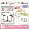 3D Shape Posters - Pastel Classroom Theme - Miss Jacobs Little Learners