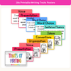 6 + 1 Traits of Writing Posters - Bright Theme - Miss Jacobs Little Learners