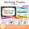 6 + 1 Traits of Writing Posters - Cutesy Classroom Decor - Miss Jacobs Little Learners