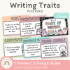 6 + 1 Traits of Writing Posters - Cutesy Pastel English Decor - Miss Jacobs Little Learners