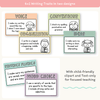 6 + 1 Traits of Writing Posters - Cutesy Pastel English Decor - Miss Jacobs Little Learners