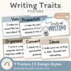6 + 1 Traits of Writing Posters - Modern Ocean Classroom Decor - Miss Jacobs Little Learners