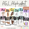 Cutesy Classroom Decor - ASL Alphabet Posters - Miss Jacobs Little Learners