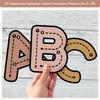 Alphabet Letter Formation -  Boho Neutrals Classroom Decor  - MJLL