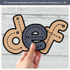 Alphabet Letter Formation -  Boho Plants Classroom Decor  - MJLL