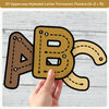 Alphabet Letter Formation Posters - Daisy Gingham Neutrals Classroom Decor - Miss Jacobs Little Learners