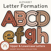 Alphabet Letter Formation Posters - Desert Neutrals Classroom Decor - Miss Jacobs Little Learners
