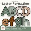 Alphabet Letter Formation Posters - Modern Jungle Classroom Decor - Miss Jacobs Little Learners