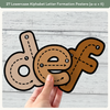 Alphabet Letter Formation Posters - Modern Jungle Classroom Decor - Miss Jacobs Little Learners