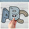 Alphabet Letter Formation Posters - Modern Ocean Classroom Decor - Miss Jacobs Little Learners