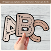 Alphabet Letter Formation Posters - Neutrals Collection Classroom Decor - Miss Jacobs Little Learners