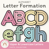 Alphabet Letter Formation Posters - Pastel Collection Classroom Decor - Miss Jacobs Little Learners