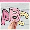 Alphabet Letter Formation Posters - Pastel Collection Classroom Decor - Miss Jacobs Little Learners
