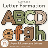 Alphabet Letter Formation Posters - Woodland Classroom Decor - Miss Jacobs Little Learners