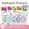 Alphabet Posters - Spotty Pastel Classroom Decor - Miss Jacobs Little Learners