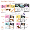 Cutesy Classroom Decor - Alphabet Posters Bundle - A-Z Alphabet, ASL, and Auslan Alphabet Posters - Miss Jacobs Little Learners