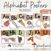 Alphabet Posters Bundle - English, ASL & Auslan - Woodland Decor - Miss Jacobs Little Learners