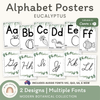 Alphabet Posters Eucalyptus - Modern Botanical Decor - Miss Jacobs Little Learners