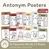 Antonym Posters - Australiana English Decor - Miss Jacobs Little Learners