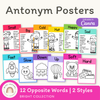 Antonym Posters - Bright English Decor - Miss Jacobs Little Learners