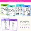 Antonym Posters - Bright English Decor - Miss Jacobs Little Learners