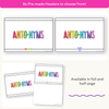 Antonym Posters - Bright English Decor - Miss Jacobs Little Learners