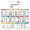 Antonym Posters - Daisy Gingham Pastel English Decor - Miss Jacobs Little Learners