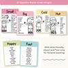 Antonym Posters - Daisy Gingham Pastel English Decor - Miss Jacobs Little Learners