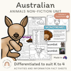 Australian Animals Unit - Australian Curriculum - Miss Jacobs Little Learners