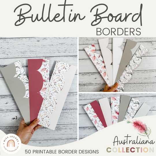 Bulletin Board Borders - Australiana Classroom Decor